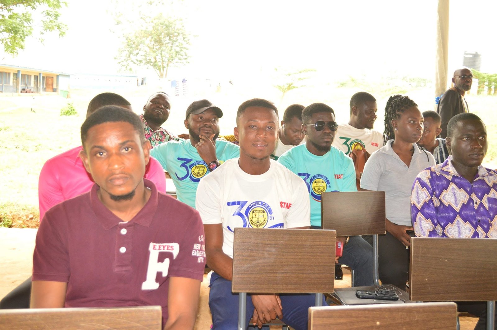 Ayirebi Senior High School teachers and students