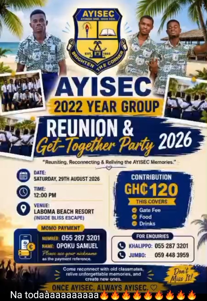 Ayirebi Senior High School — Even with our old students,  NO DULL MOMENTS